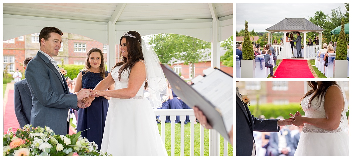 Outdoor Wedding Ceremony Cranage Hall