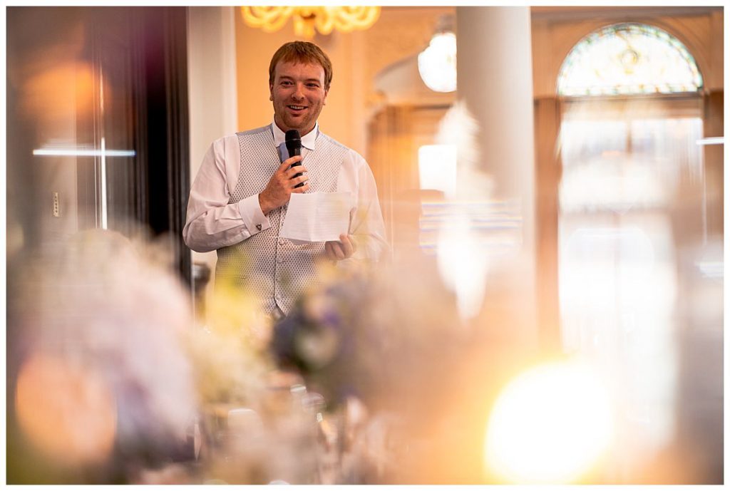 Speeches at liverpool doubletree wedding 