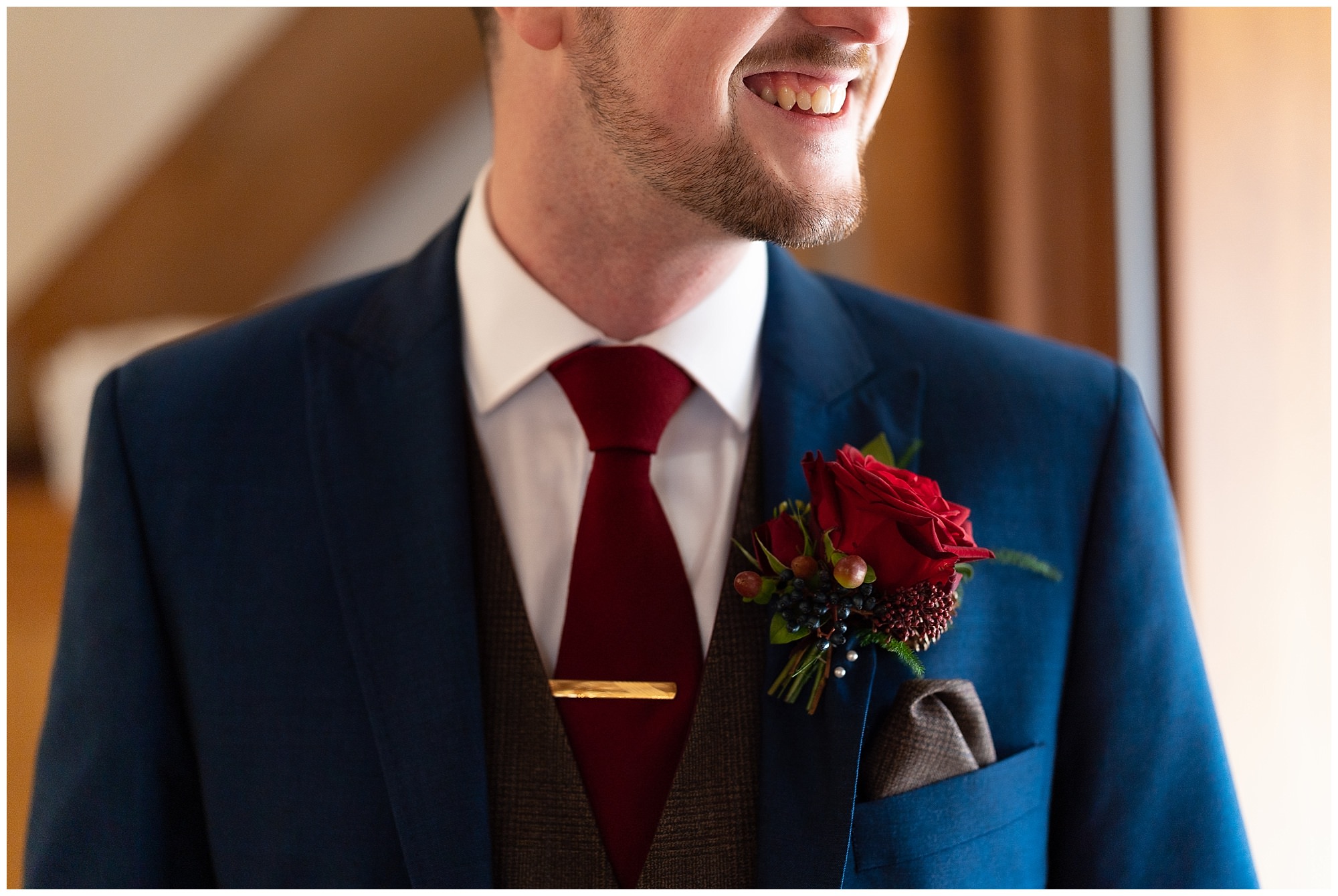 red rose buttonhole