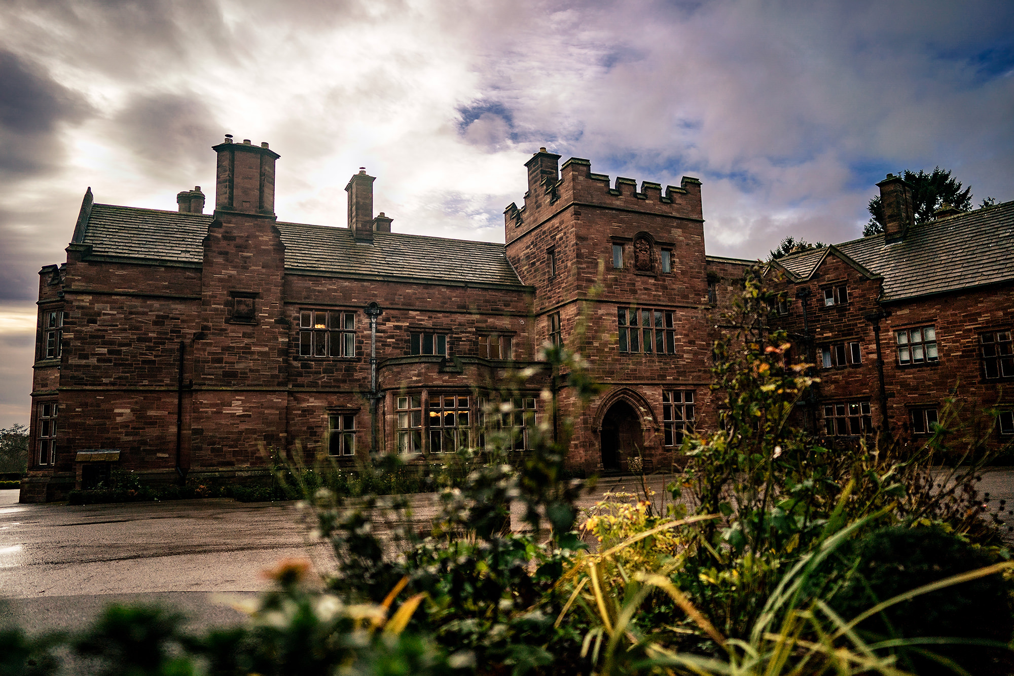 Salt House in Staffordshire on an autumn wedding day