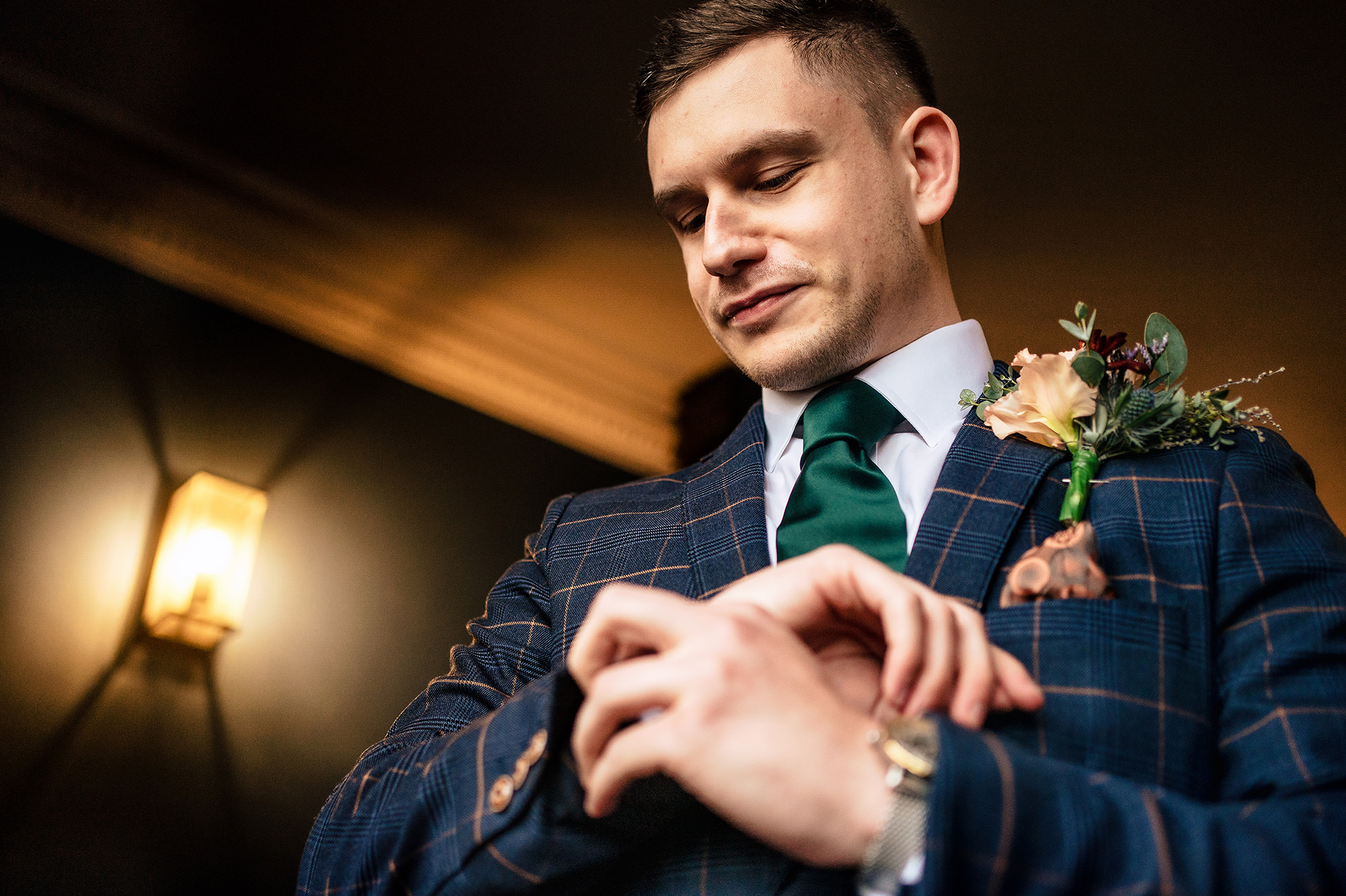 Dan checking the time before heading down for the Salt House ceremony