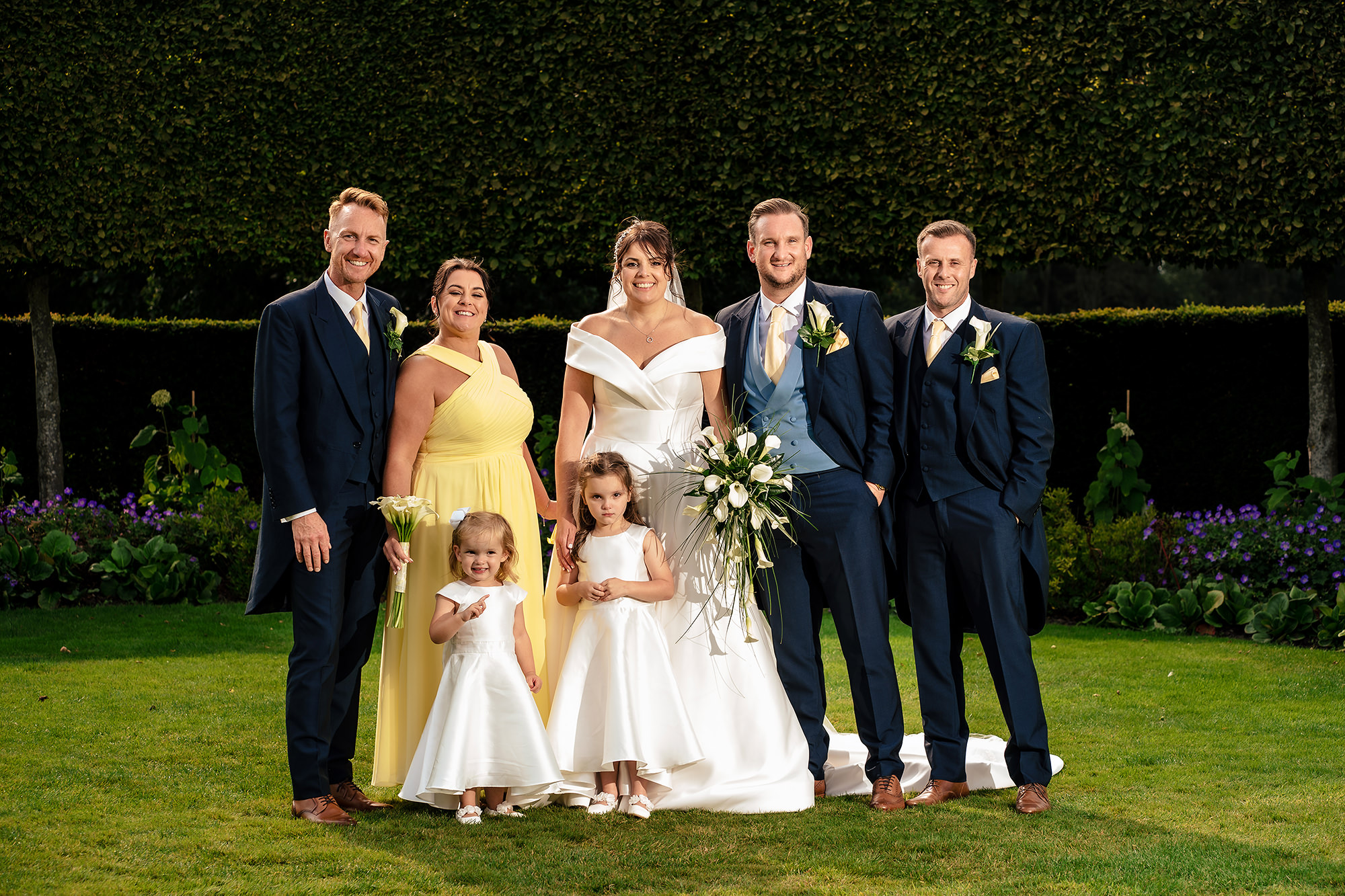 A candid laugh with the flower girls and Ryan between posed shots, Merrydale Manor wedding photographer