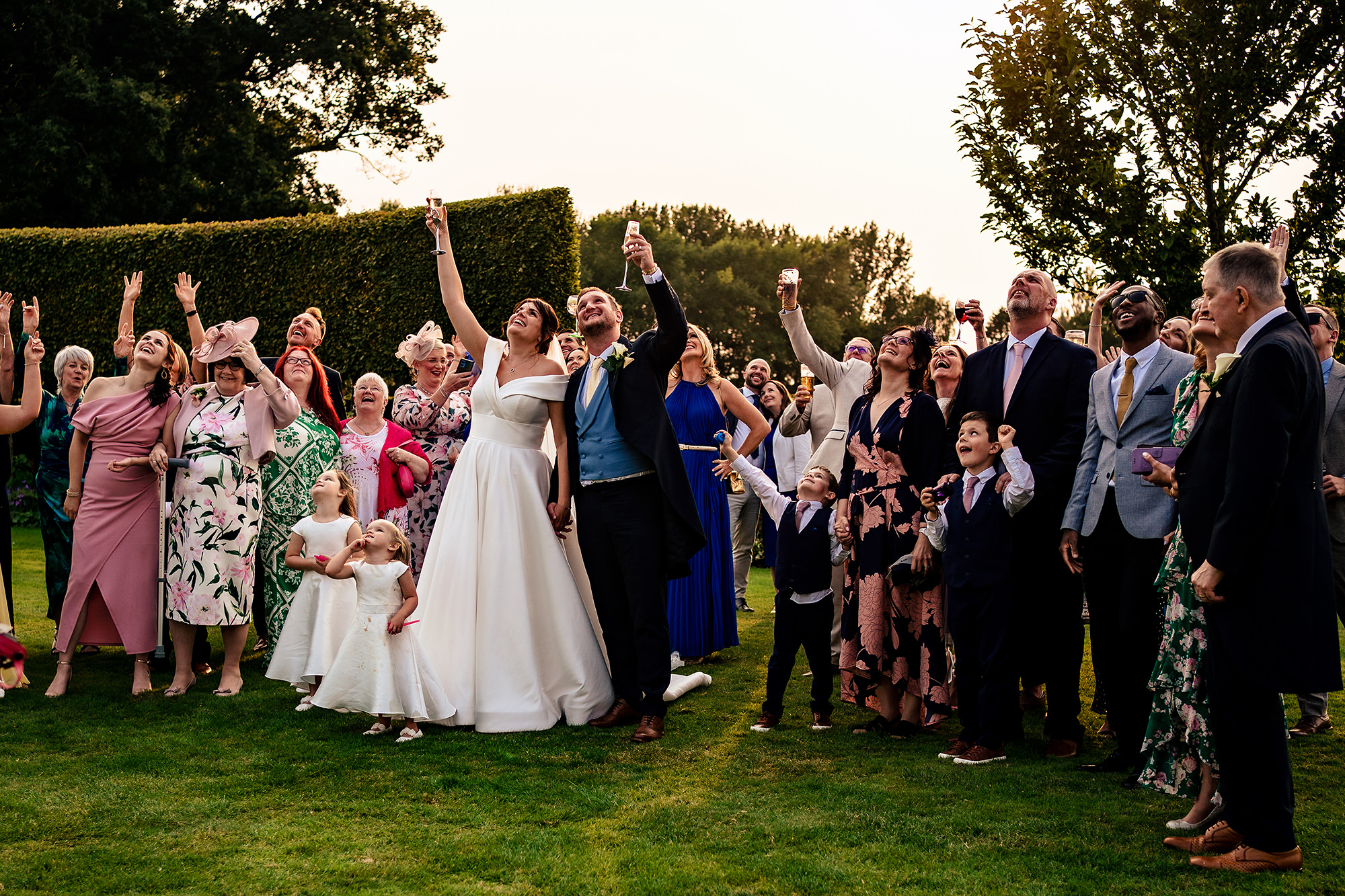Laura and Ryan's first dance beginning on the lit dance floor, Merrydale Manor wedding photographer
