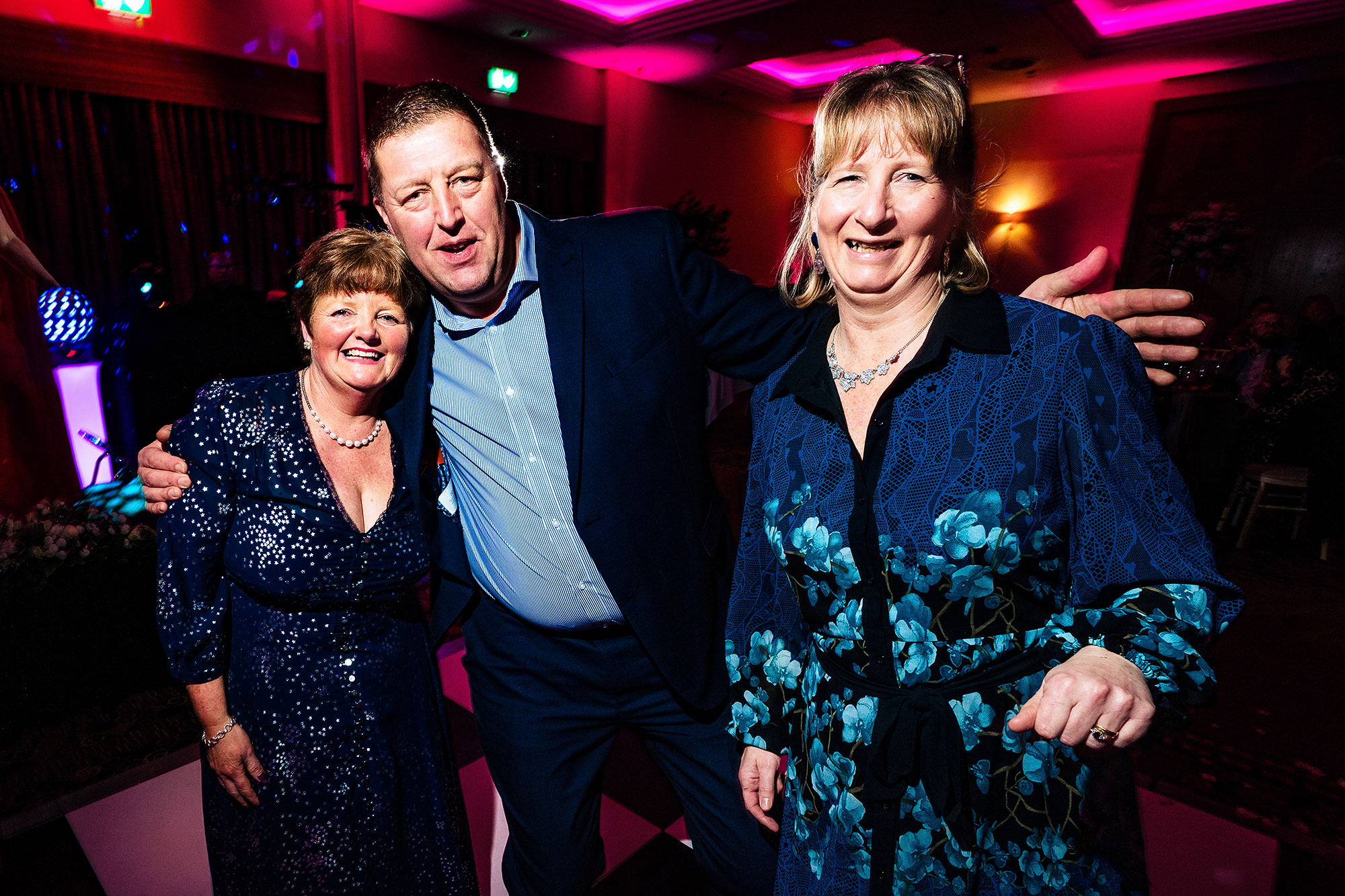 Guests celebrating on the dance floor as the evening reception got going