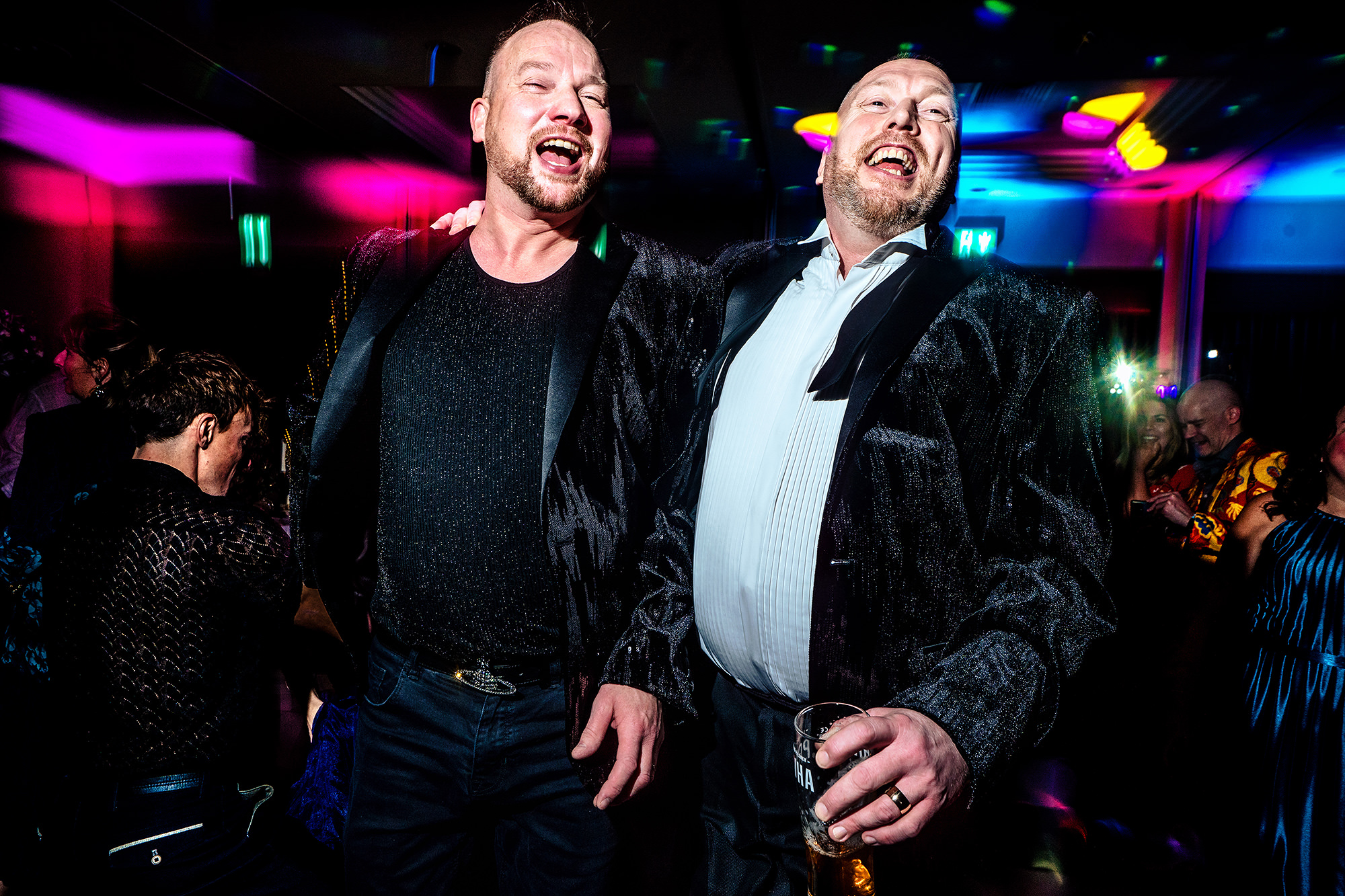 Dance floor celebrations in full swing as the night went on