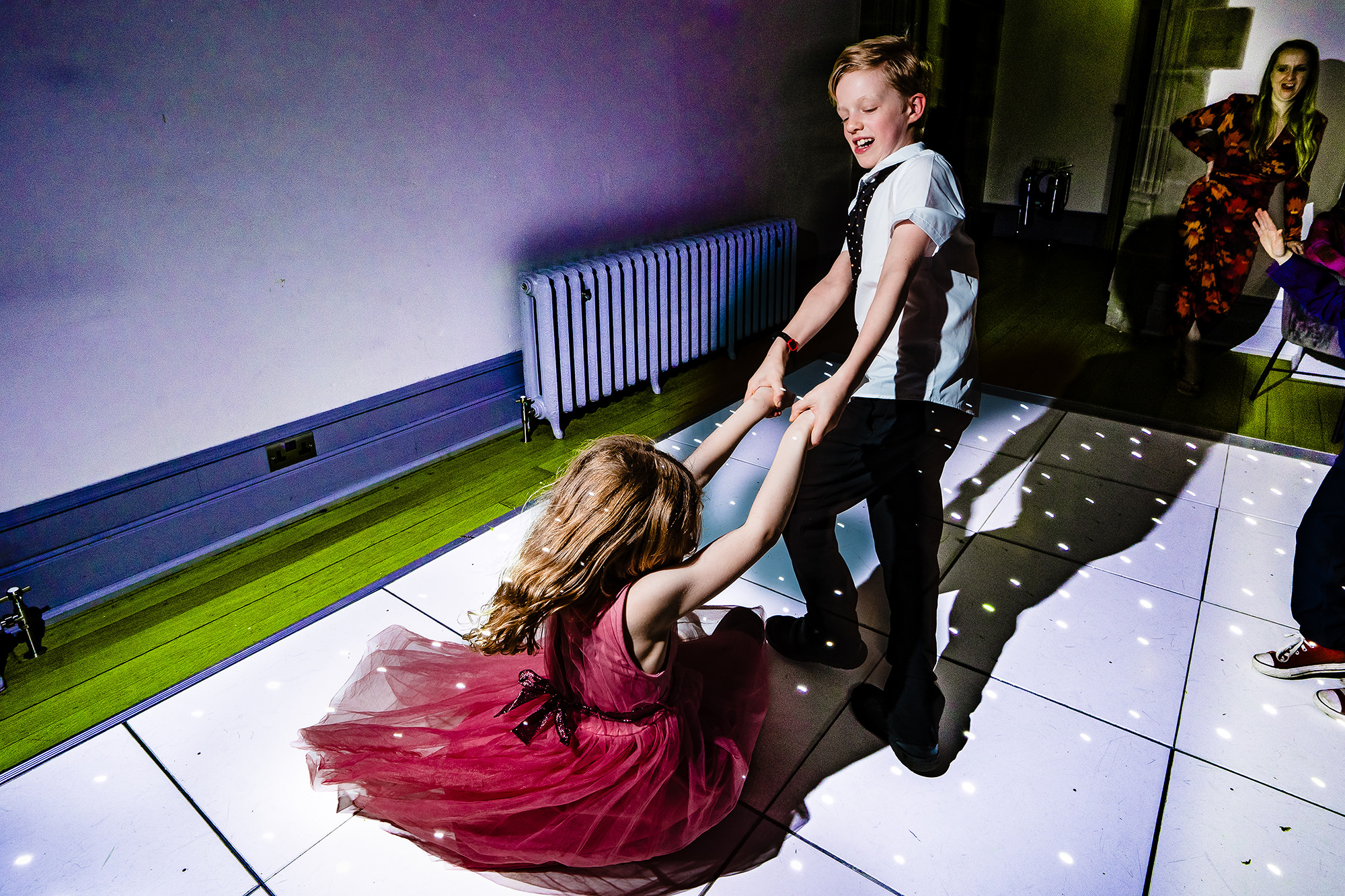 The youngest guests making the most of the Salt House dance floor